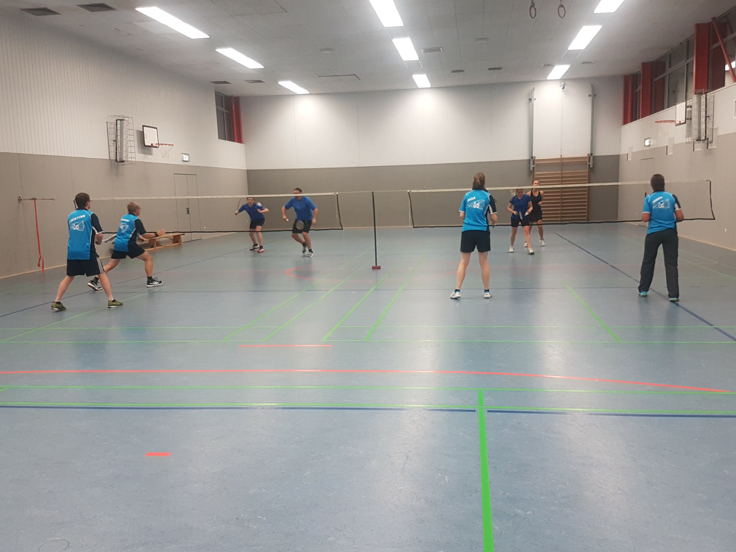 Badminton 2. Spieltag: TSG 1 siegt / TSG 2 spielt unentschieden