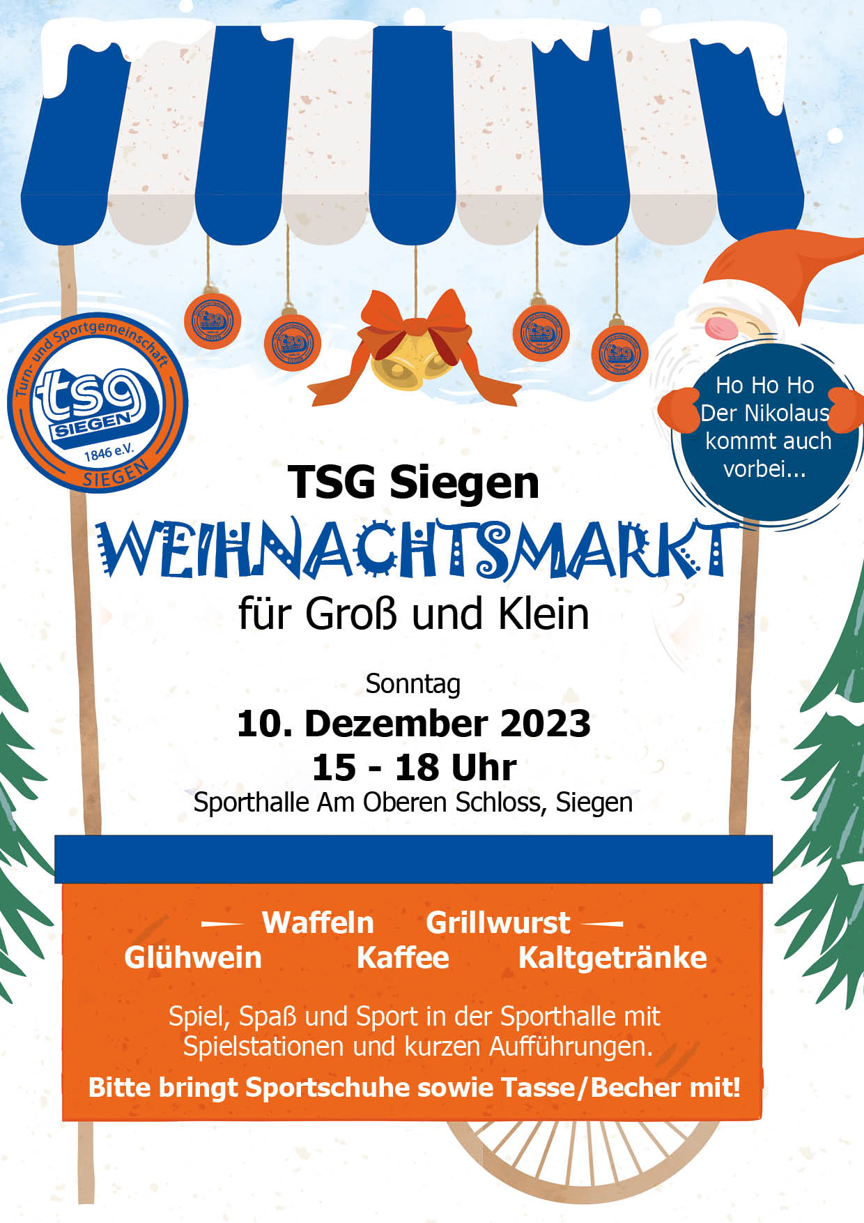 TSG Weihnachtsmarkt am 10. Dezember 2023