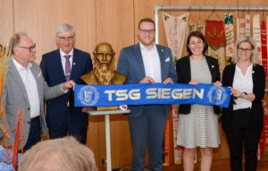 Der geschäftsführende Vorstand im Jubiläumsjahr: Dieter Jüngst (2. Vors.), Dietmar te Boekhorst (1. Vors.), Moritz Jüngst-Terheyden (Techn. Vors.), Anke Engert (Kassenwart), Jessica Schmitz (Geschäftsführerin)